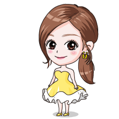 u牌代言人q版明星梁静茹祥物设计卡通形象设计微信表情