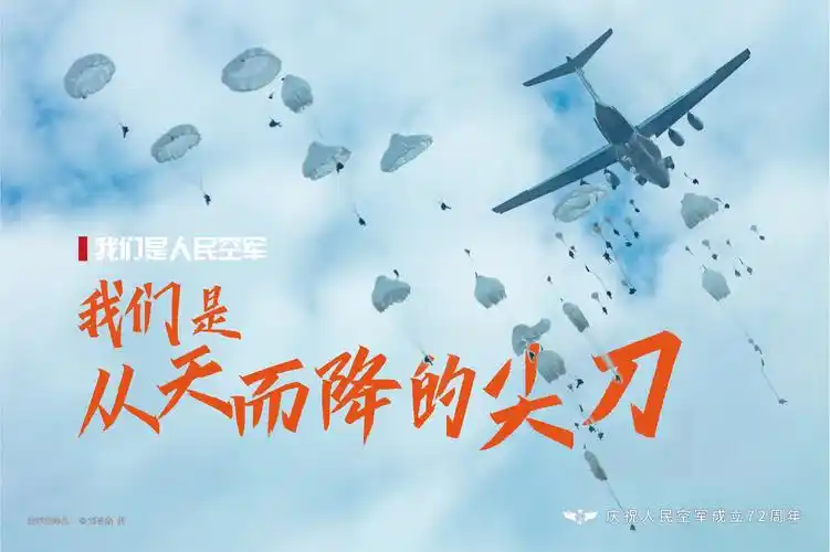 超燃海报人民空军72岁生日快乐