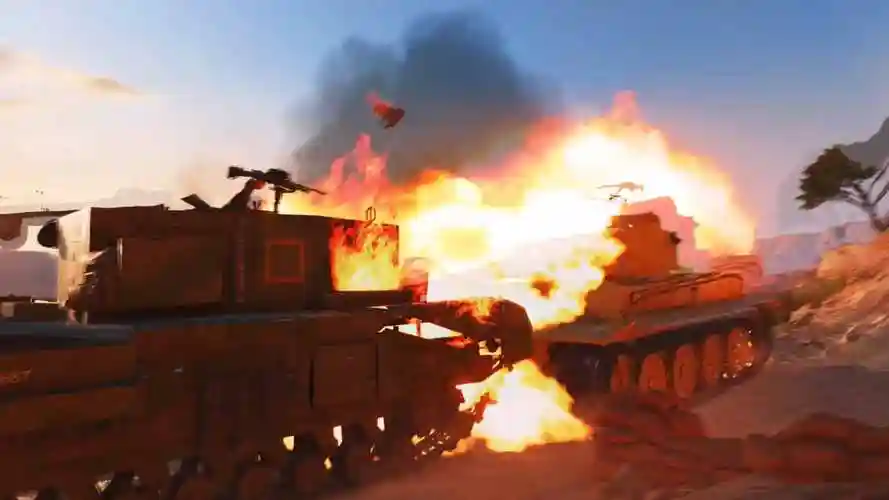 枪林弹雨,炮火连天 ,激烈交战,战争动画视频素材