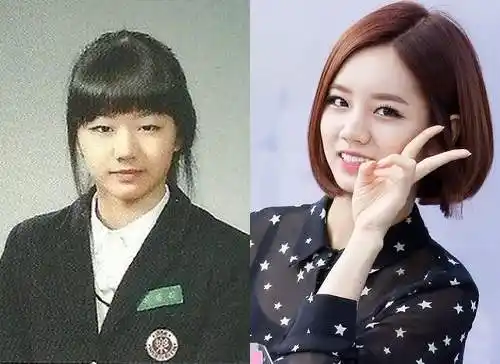 韩国女星的毕业照,你棒的整容真逆天!
