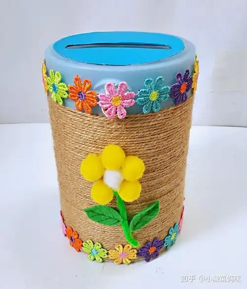废物利用~奶粉罐diy小清新抽纸筒(图文原创)