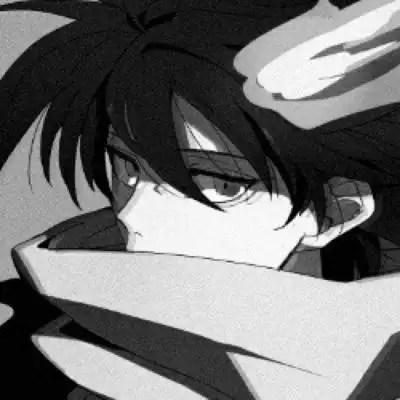 苏濯:黑白丧系列动漫男头 一个男_男生头像_我要个性网