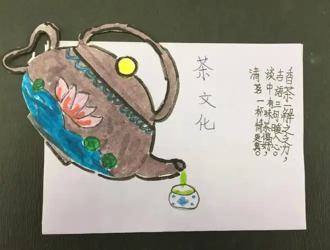 四年级美术茶香四溢茶文化卡制作