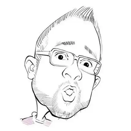 大叔黑白素描头像 微信头像图片大全 -【爱个性】