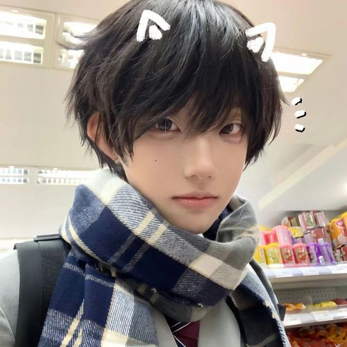 新款男生短发cos日系少年感蓬松正太dk韩版帅气网红自然全头套式