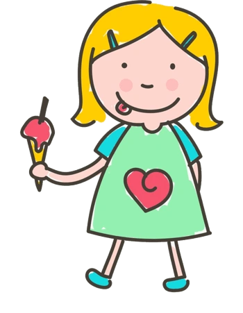 卡通小女孩吃图片免费下载_卡通小女孩吃素材_万素网