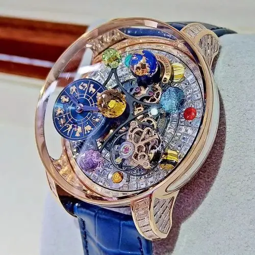 新款jacob&co捷克豹solar玫瑰金t钻43.