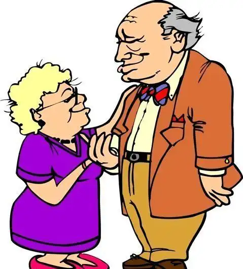 漫画老人 卡通漫画 矢量 eps格式_0064