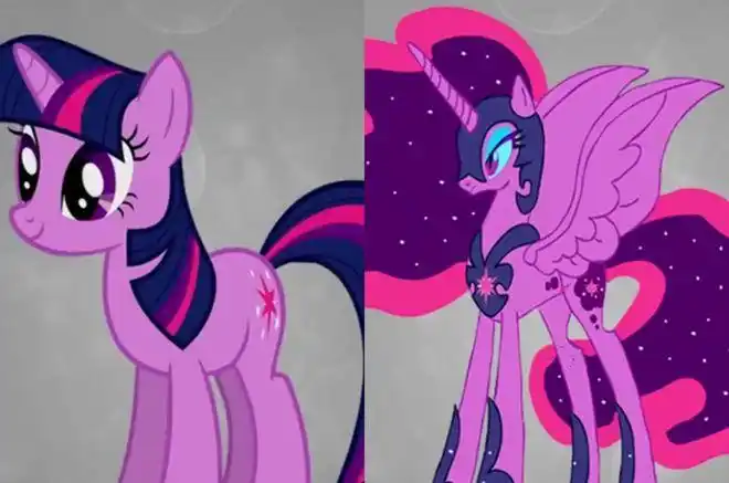 小马宝莉 小马长大的造型对比, 紫悦气质更加高贵, 云宝最美