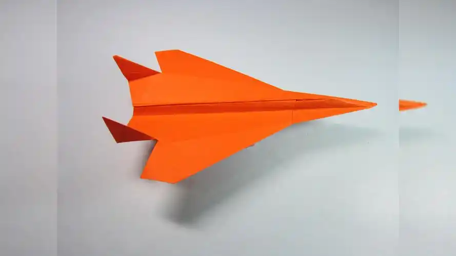 儿童手工折纸教程,纸质战斗机的简单折法