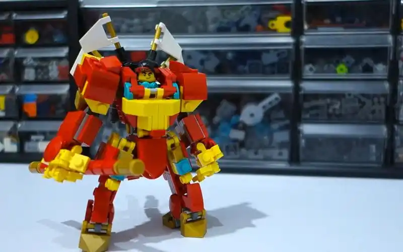 乐高moc教程 迷你机甲 系列12 冰与火机甲 拼搭指南