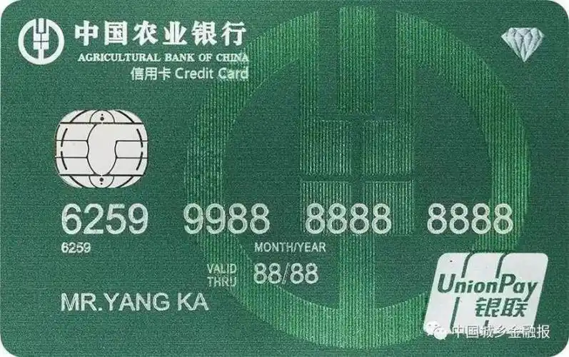 中国农业银行信用卡展示