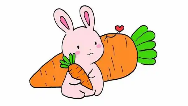 兔子的简笔画可爱呆萌 兔子简笔画可爱呆萌简单