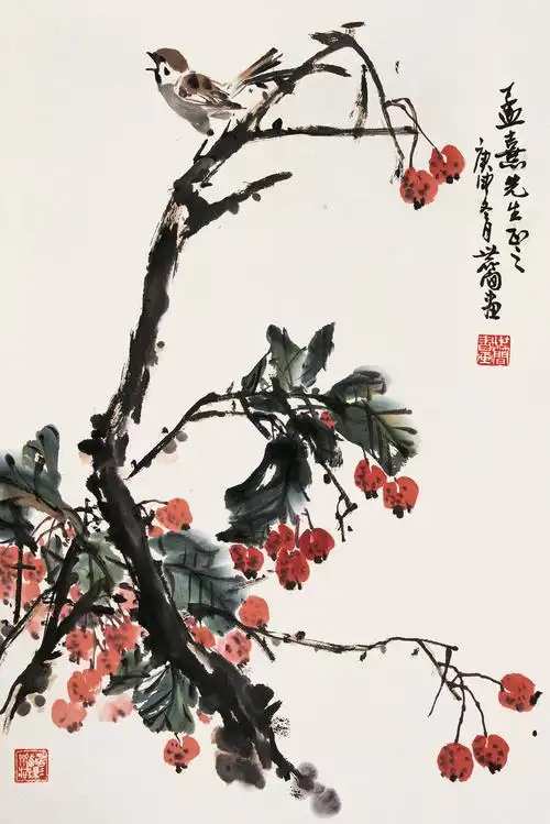 【国画】张世简 花鸟作品欣赏