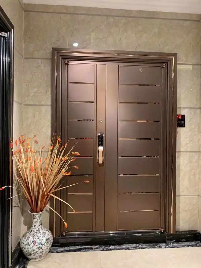 豪华不锈钢门韩式门大门入户防盗门别墅大门 简约时尚,现代风格;单