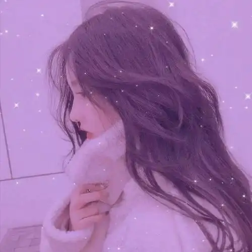 紫色滤镜自调女生高清头像