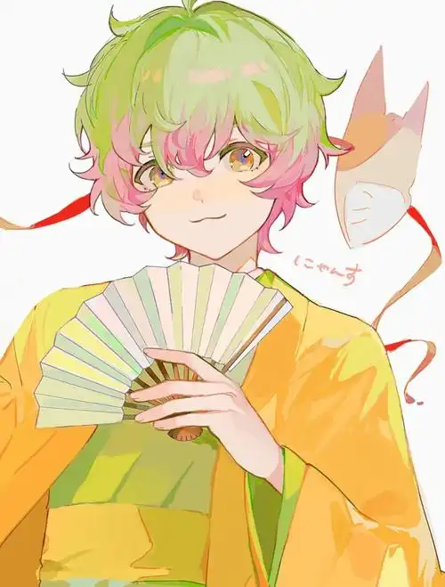 日系阳光犬耳男性立绘 - 米画师