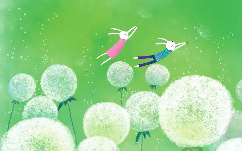 首页 桌面壁纸 卡通动漫 《艾玩兔》哲理插画可爱卡通兔宽屏壁纸 第一