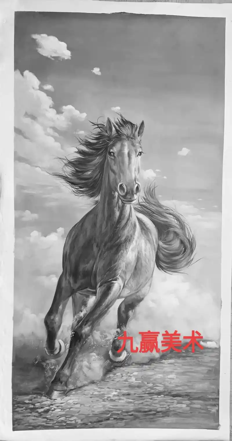 素描骏马奔驰#原创作品 - 抖音