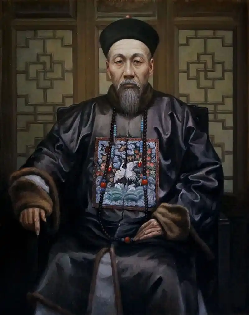 曾国藩 画布油画,100*80cm 至此一组清代肖像发完了,后续发一组事件