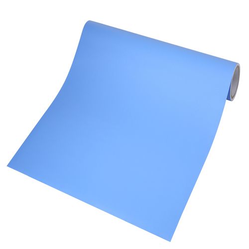 加厚纯色墙纸素色自粘蔚蓝色亚光波音软片家具墙贴