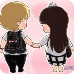 可爱卡通情侣微信头像20