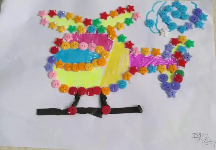 一年二班数字100粘贴画