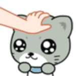 猫咪卡通摸摸乖gif动图_动态图_表情包下载_soogif