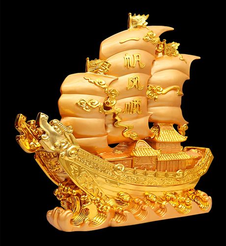 美帮汇大号落地一帆风顺帆船摆件酒店开业礼品大堂办公室前台工艺品