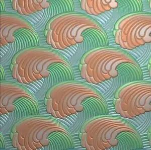 带线方600无限拼接波浪水纹花板底纹浮雕图精雕图