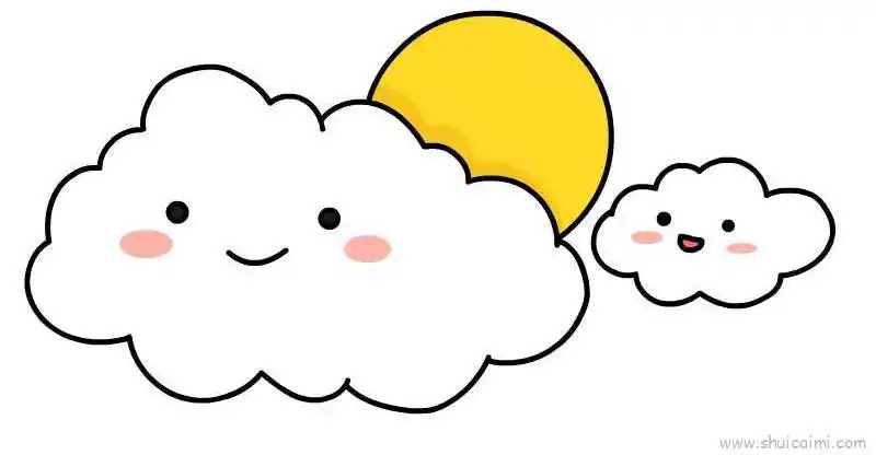 云朵儿童画怎么画云朵简笔画好看