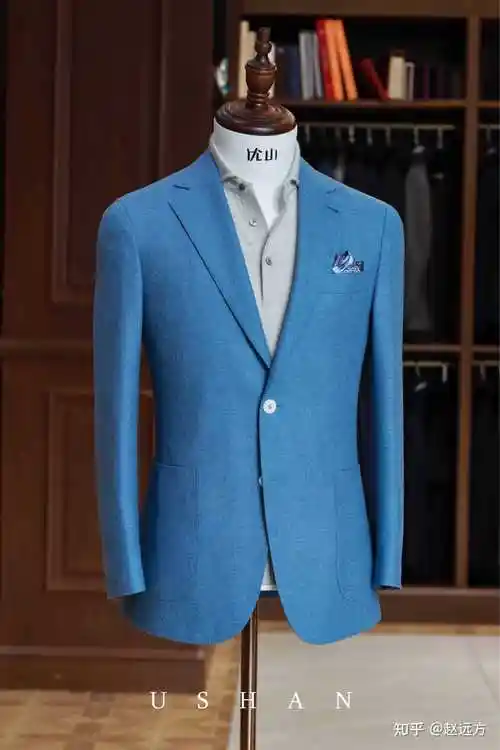 赵远方 的想法: 天蓝色羊毛加蚕丝面料西服 #定制西服# #… - 知乎