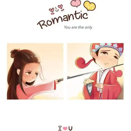 大话西游q版情侣头像大话西游头像情侣手绘