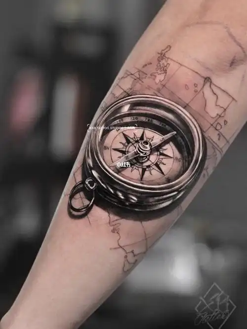 指南针|深圳纹身·小邦刺青作品