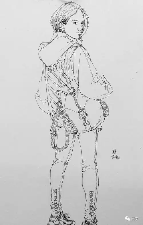 侧身人物简笔画 侧身人物简笔画图片大全