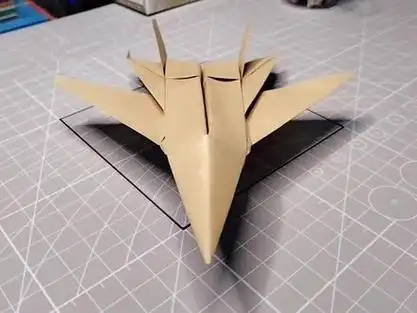 一张a4纸完成的超逼真苏-35战斗机 #折纸飞机 #折纸 #手工制作 @抖音