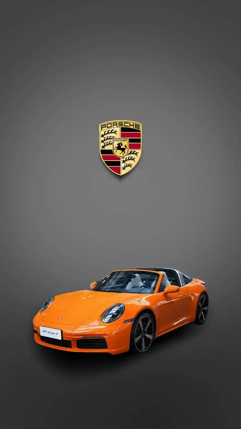 国内唯一一台星星橙保时捷911 targa 4 #汽车壁纸  - 抖音