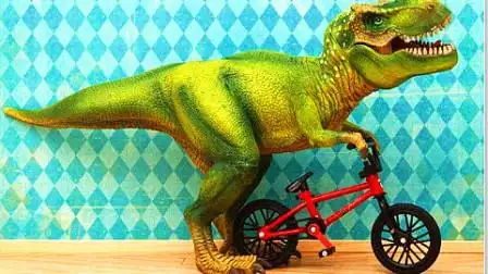 侏罗纪公园恐龙世界动画片国语版 迅猛龙踩单车-游戏-高清完整正版