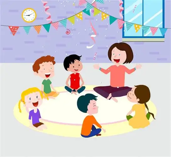 卡通幼儿园儿童