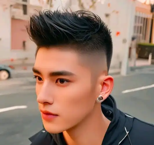 男发剪来剪去,最时尚还是两侧铲短飞机头,剪完立马变帅气