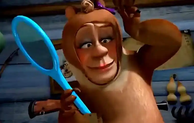 熊出没全是大佬光头强女装迷住熊大网友这两头熊平时真可怜