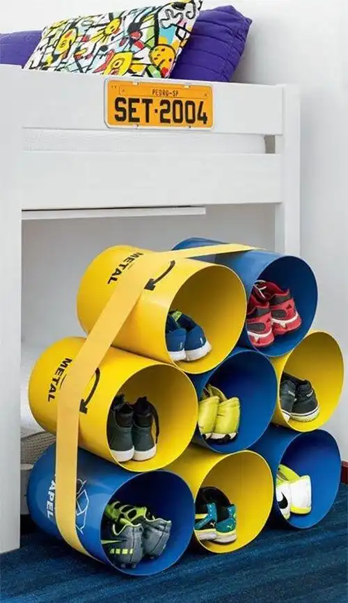 奶粉罐子自制花盆步骤(3个月攒15个奶粉罐)(3)