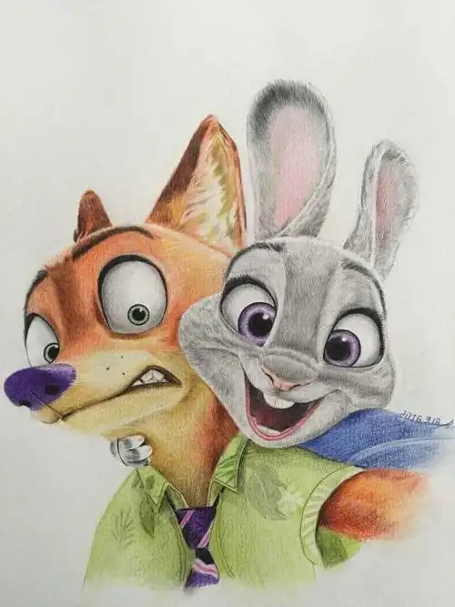 彩铅画动物 彩铅画动物图片大全