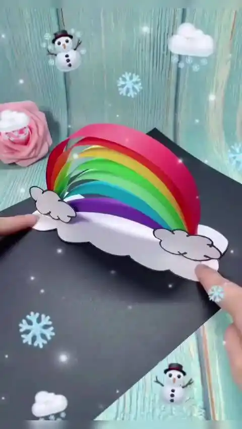 彩虹摆件手工diy教程～来来