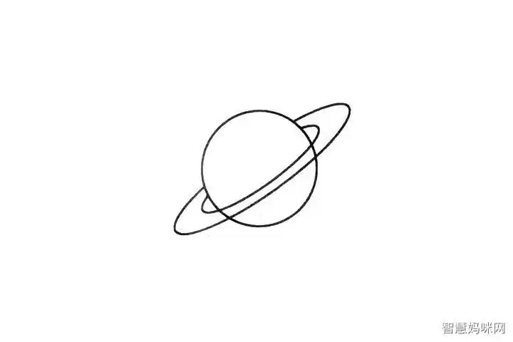 我在火星上儿童简笔画