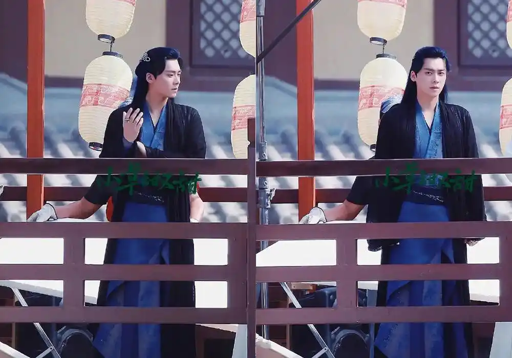 《镜双城》李易峰白发路透,侧脸轮廓很完美,电视剧即将定档!