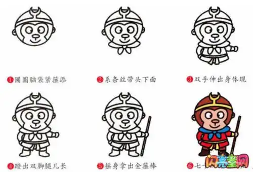 西游记孙悟空发箍简笔画