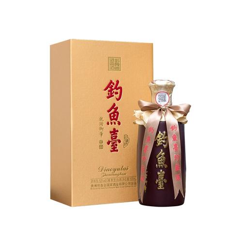 【官方直营】钓鱼台珍藏版(黄盒) 53度500ml *1瓶礼盒酱香型白酒