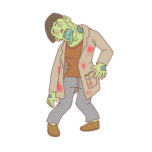 万圣节丧尸手绘卡通03图片
