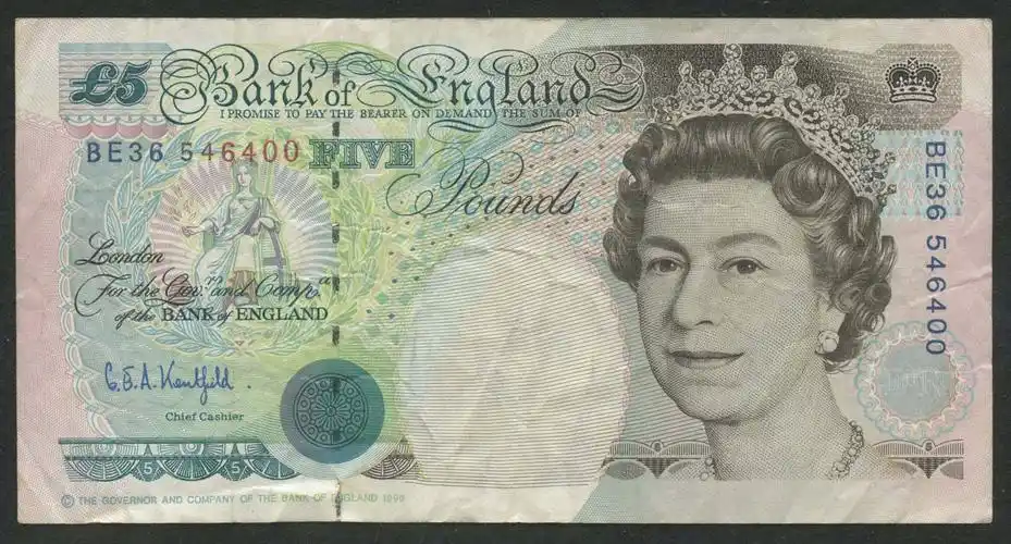 1990年英国5英镑一枚